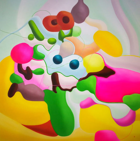 Zhang Zhiyong, Joyful Hour, oil on canvas, 2021