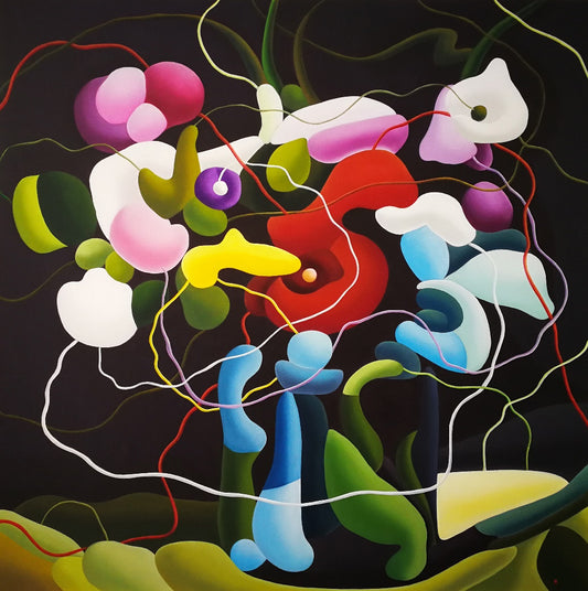 Zhang Zhiyong, Spring Chapter, oil on canvas, 2021