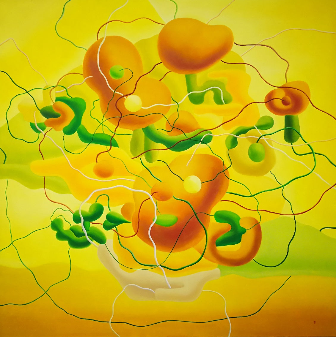 Zhang Zhiyong, Breaking the Dark, oil on canvas, 2021