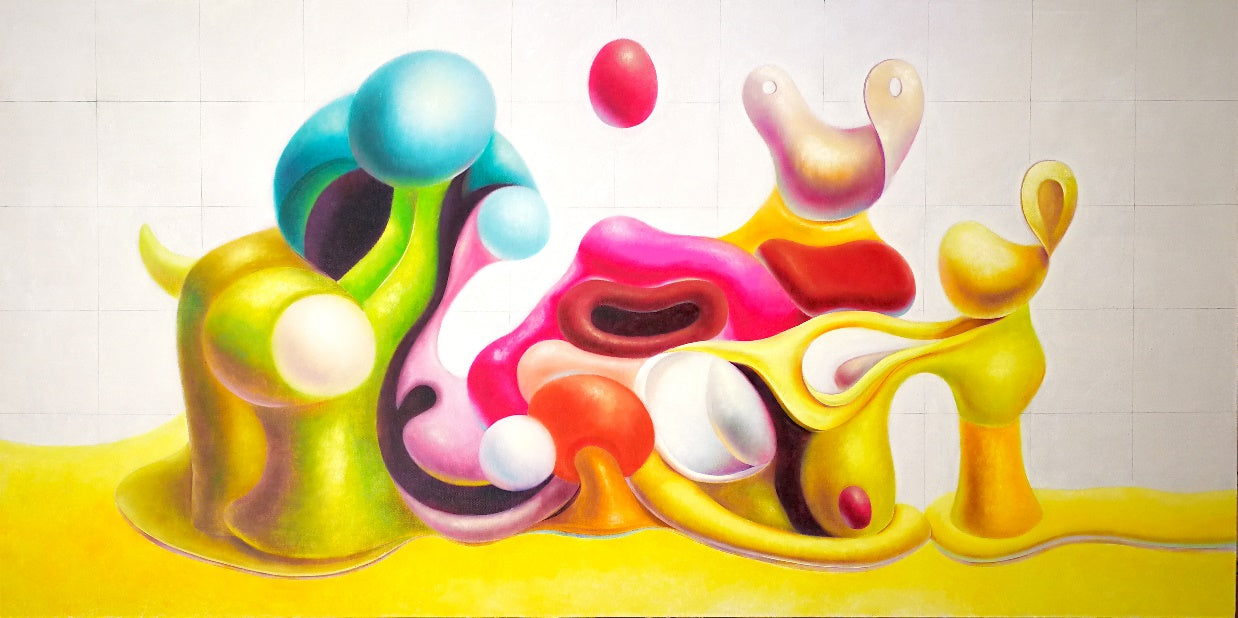 Zhang Zhiyong, HOT!, oil on canvas, 2022