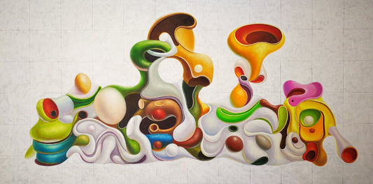 Zhang Zhiyong, Team, oil on canvas, 2022