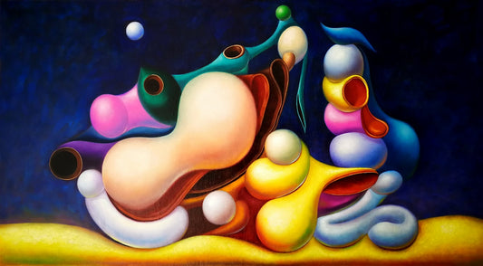 Zhang Zhiyong, A Precious Group Portrait, oil on canvas, 2022