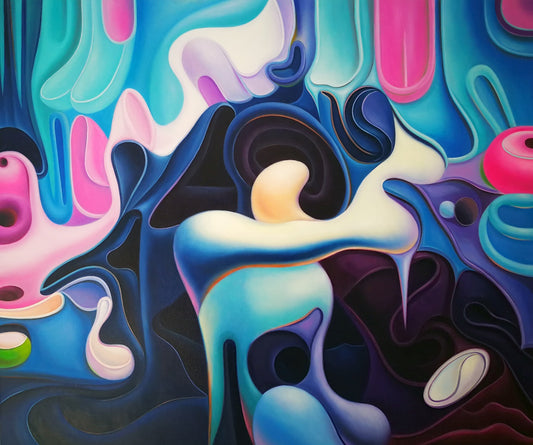 Zhang Zhiyong, Infinite G, oil on canvas, 2022