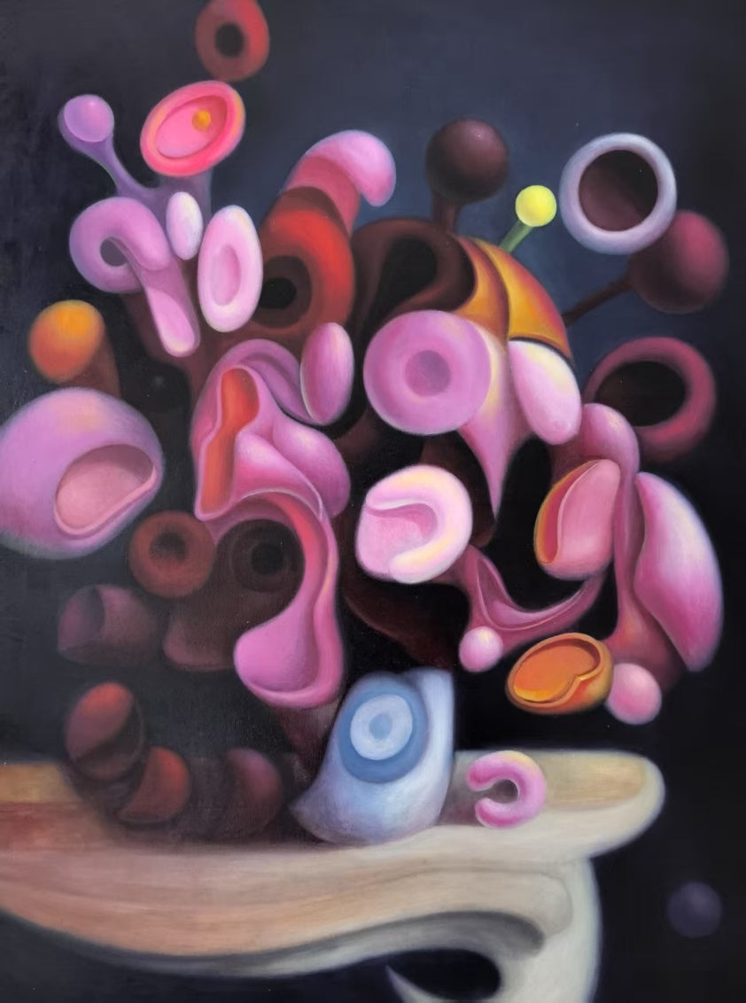 Zhang Zhiyong, Pure Fragrance, oil on canvas, 2024